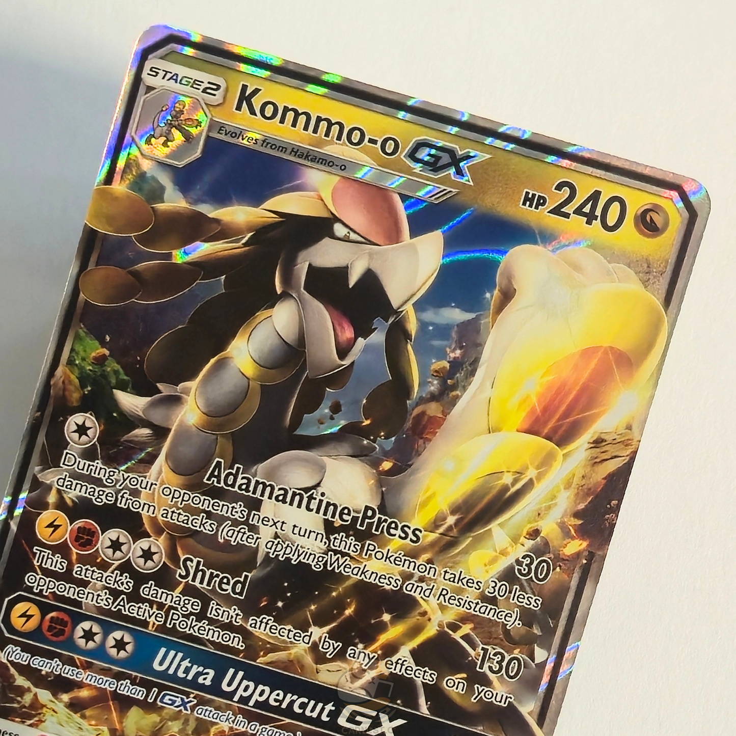 Kommo-o GX 100/145 Full Art Ultra Rare – Guardians Rising – Near Mint – English