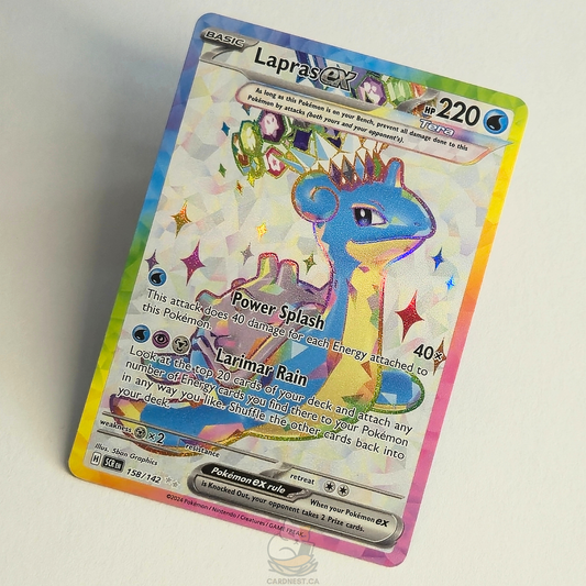 Lapras Ex 158/142 Holo Double Rare – Stellar Crown – Near Mint – English