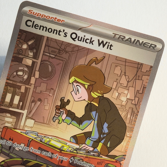 Clemont's Quick Wit 243/191 Full Art Trainer Special Illustration Rare – Surging Sparks – Near Mint – English