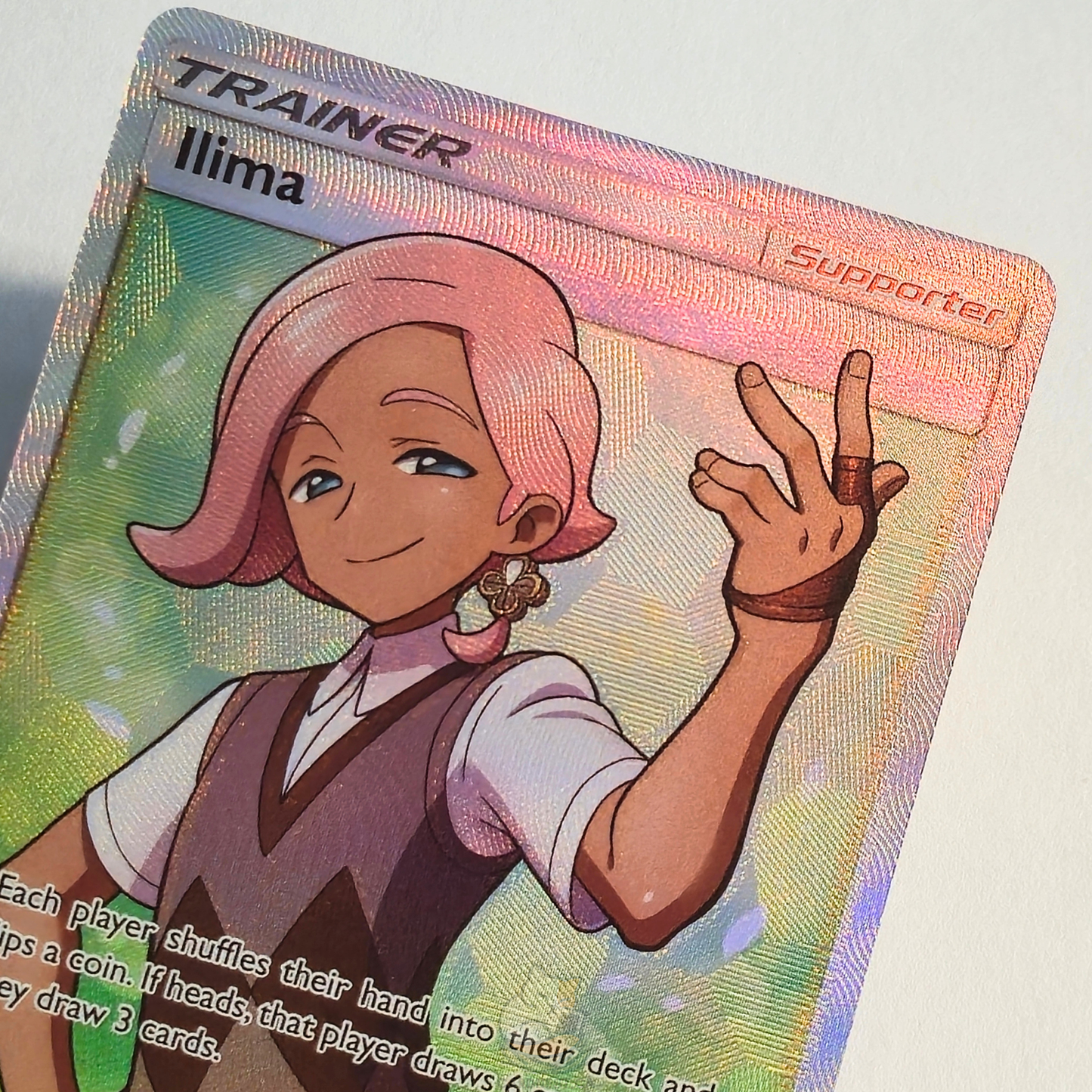 Ilima 146/149 Full Art Trainer Ultra Rare – Sun & Moon Base Set – Near Mint – English