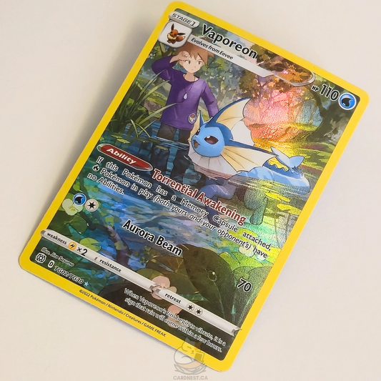 Vaporeon TG02/TG30 Trainer Gallery Ultra Rare – Brilliant Stars – Near Mint – English