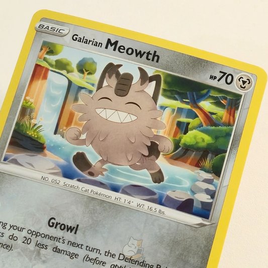 Galarian Meowth 180/264 Reverse Holo – Fusion Strike – Near Mint – English