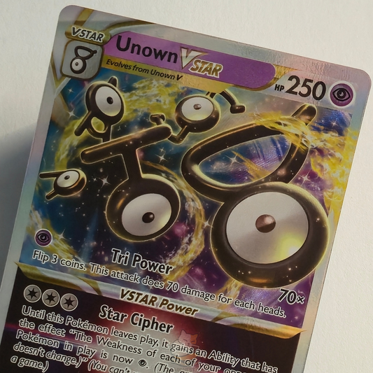 Unown VSTAR 066/195 Full Art Ultra Rare – Silver Tempest – Near Mint – English