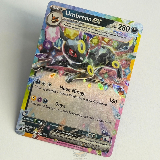 Umbreon ex 060/131 Holo Double Rare – Prismatic Evolutions – Near Mint – English
