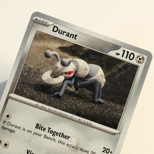 Durant 070/086 Common Pokémon card from White Flare – Near Mint – close-up detailcondition