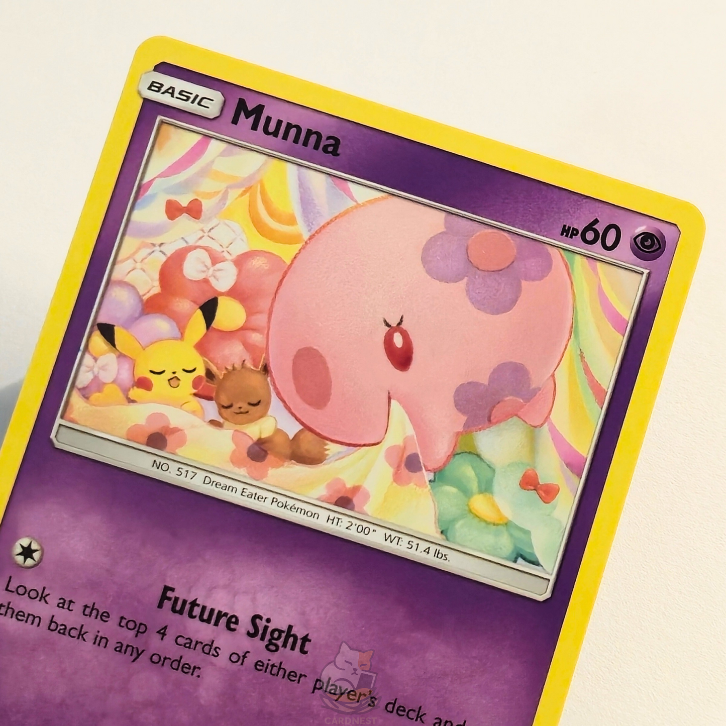 Munna 88/236 Pokémon card from Unified Minds – Near Mint condition – close-up detail
