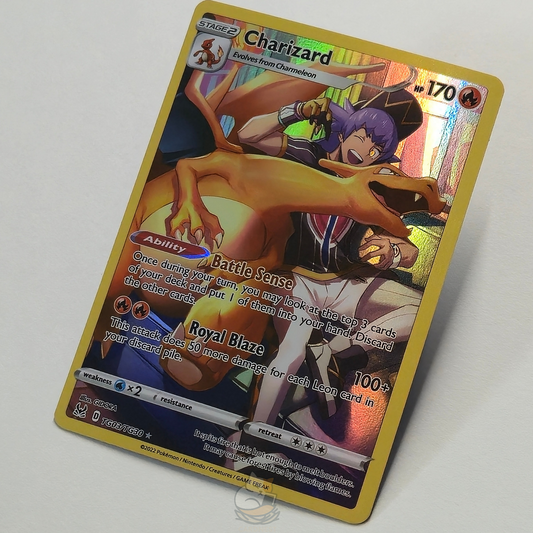 Charizard Trainer Gallery Rare Full Art Pokémon card – card #TG03/TG30. High-quality photo from CardNest.