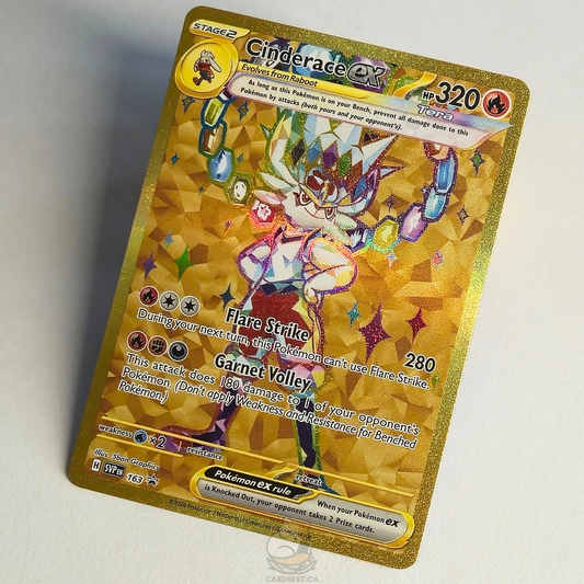 Cinderace Ex 163 Black Star Promo – Scarlet & Violet – Near Mint – English