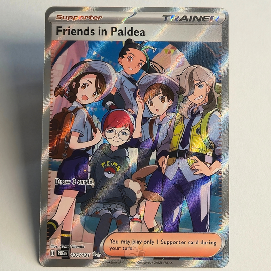 Friends In Paldea 137/131 Full Art Trainer Ultra Rare – Prismatic Evolutions – Near Mint – English