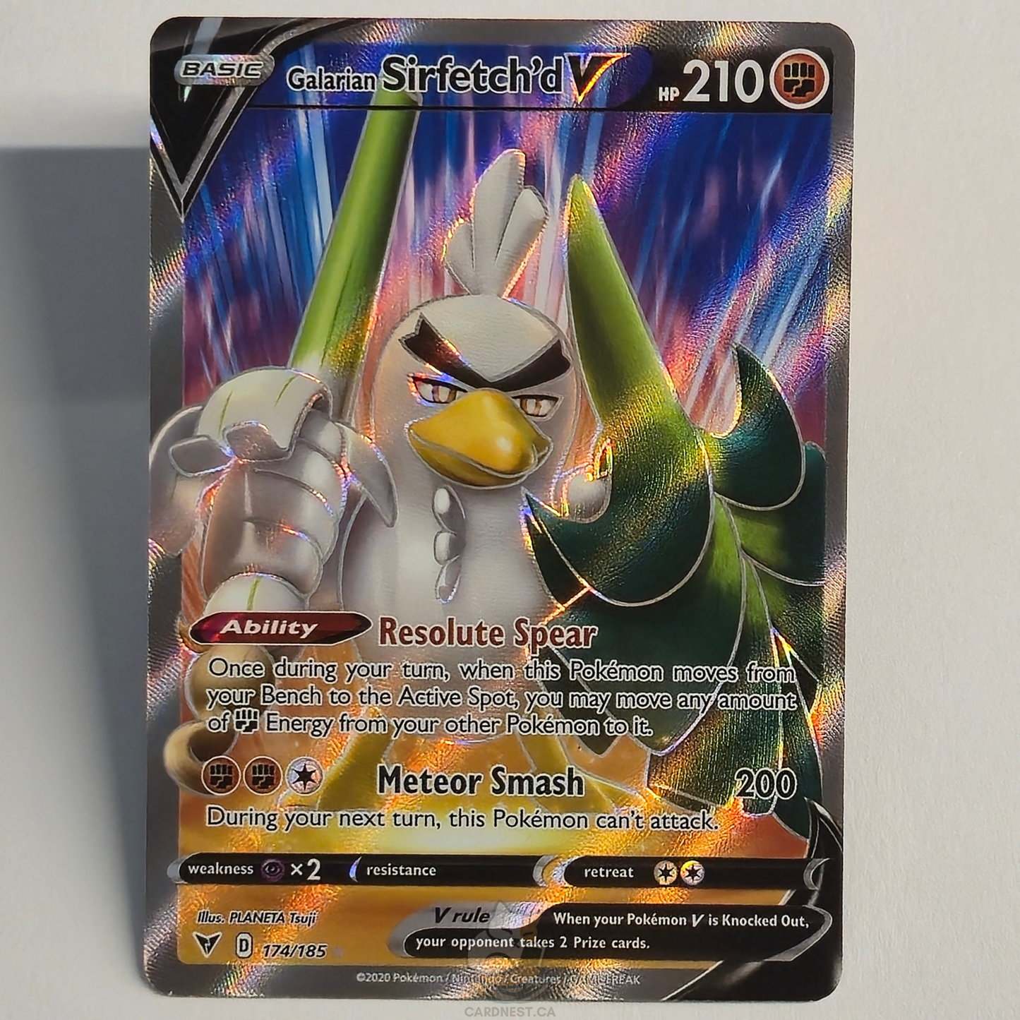 Galarian Sirfetch'D V 174/185 Full Art Ultra Rare – Vivid Voltage – Near Mint – English