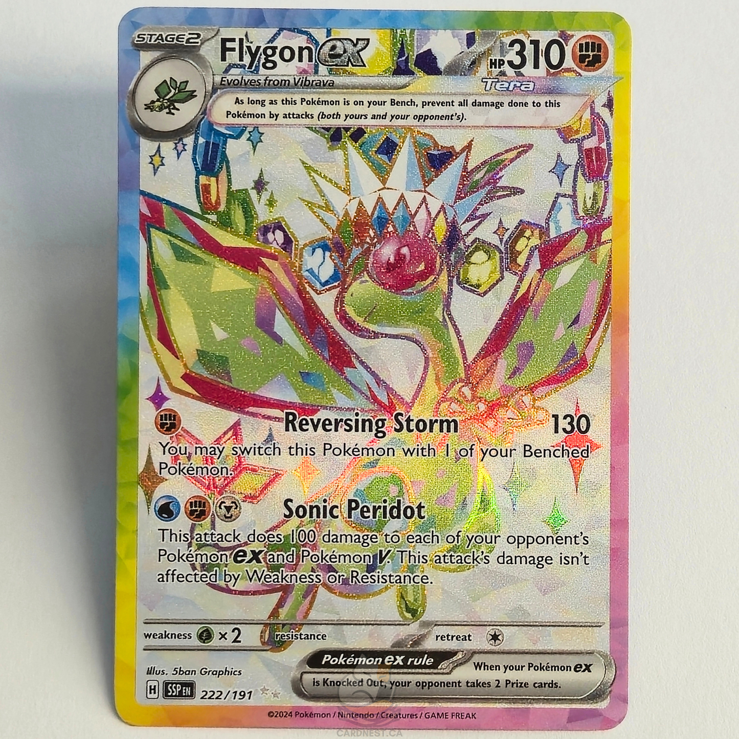 Flygon ex 222/191 Full Art Ultra Rare – Surging Sparks – Near Mint – English