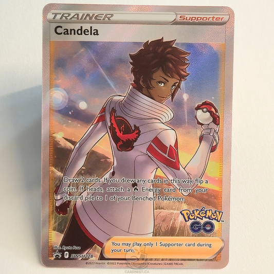 Candela SWSH228 Full Art Trainer Pokémon Go Black Star Promo – Sword & Shield Promo – Near Mint – English