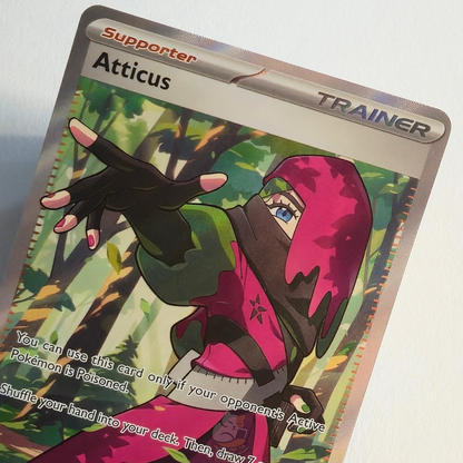 Atticus 133/131 Full Art Trainer Ultra Rare – Prismatic Evolutions – Near Mint – English