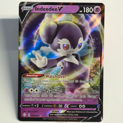 Indeedee V 039/072 Full Art Ultra Rare – Shining Fates – Near Mint – English