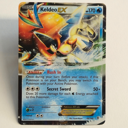 Keldeo EX 49/149 Holo Ultra Rare – World Championship Decks – Near Mint – English
