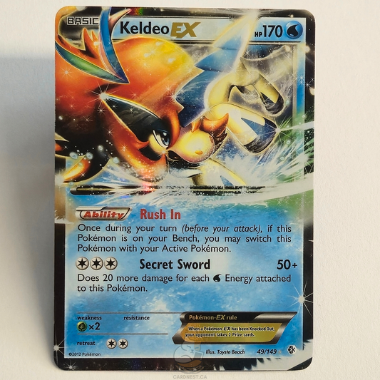 Keldeo EX 49/149 Holo Ultra Rare – World Championship Decks – Near Mint – English