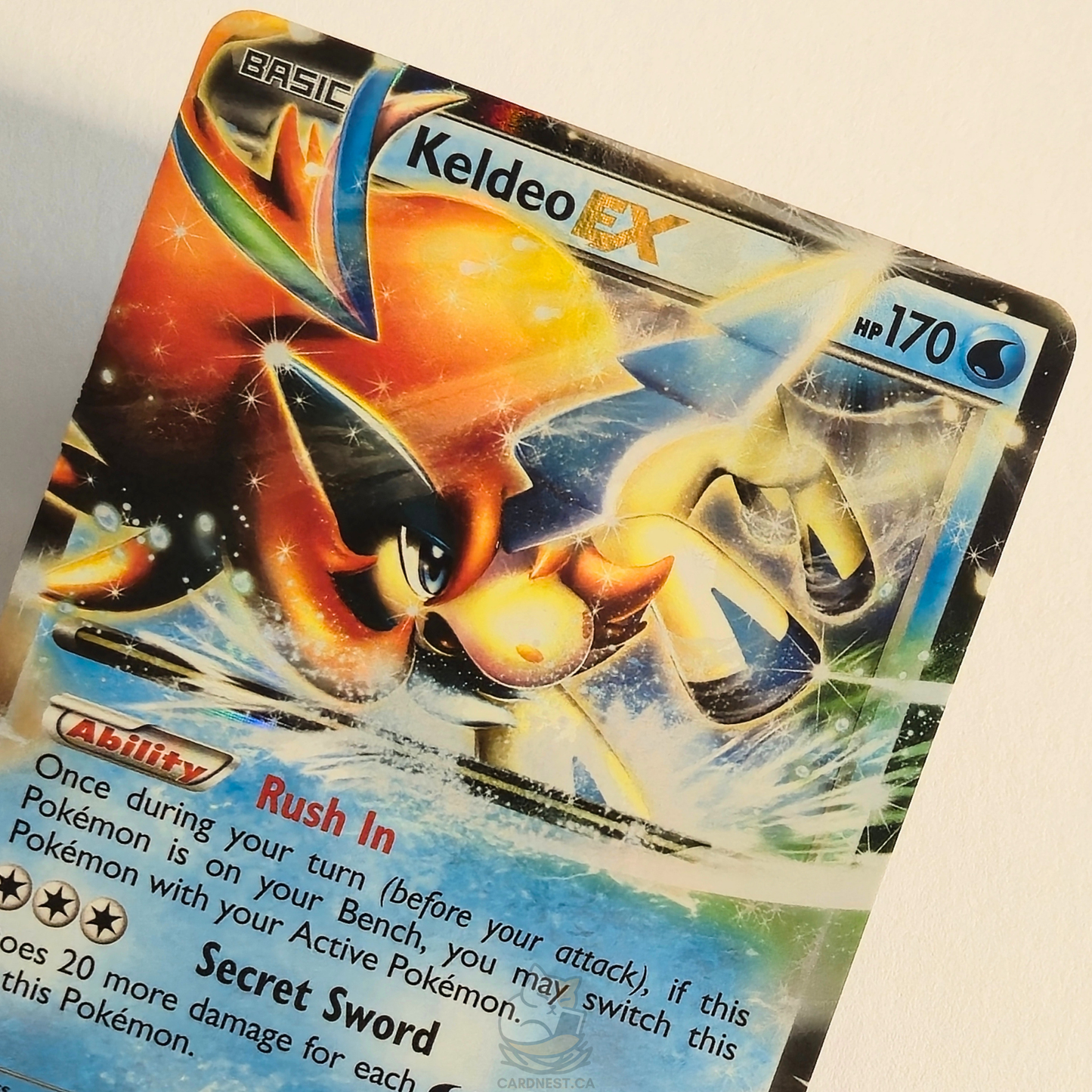Keldeo EX 49/149 Holo Ultra Rare – World Championship Decks – Near Mint – English