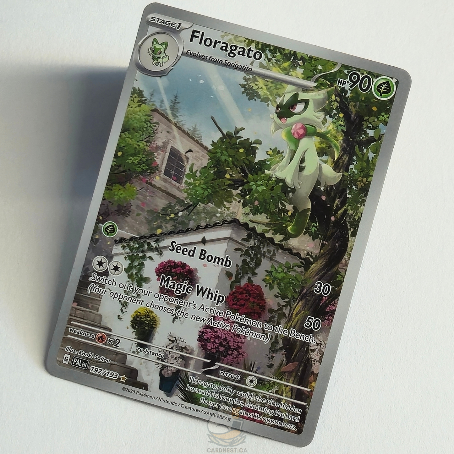 Floragato 197/193 Full Art Illustration Rare – Paldea Evolved – Near Mint – English