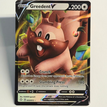 Greedent V 053/072 Full Art Ultra Rare – Shining Fates – Near Mint – English