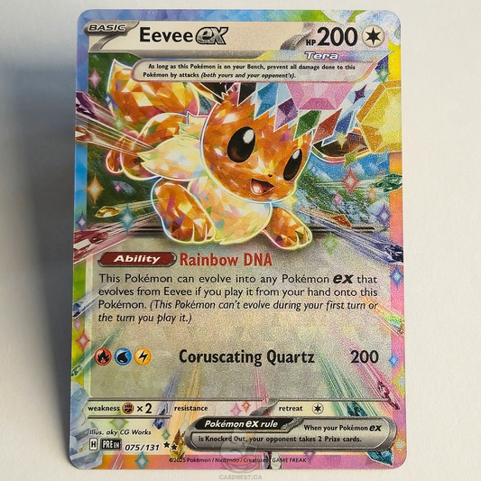 Eevee Ex 075/131 Holo Double Rare – Prismatic Evolutions – Near Mint – English