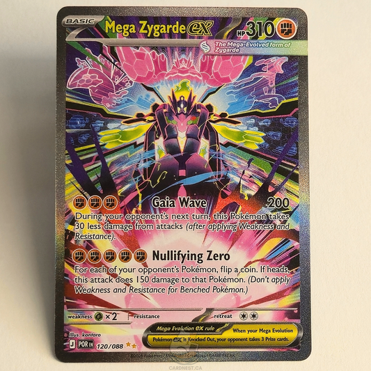 Mega Zygarde Ex 120/088 Full Art Special Illustration Rare – Perfect Order – Near Mint – English