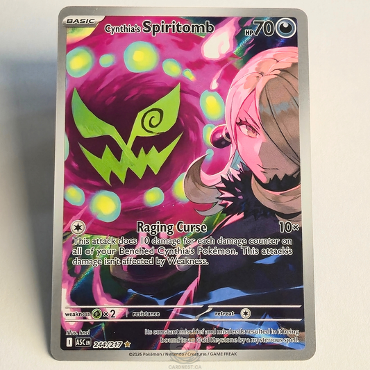 Cynthia's Spiritomb 244/217 Full Art Illustration Rare – Ascended Heroes – Near Mint – English