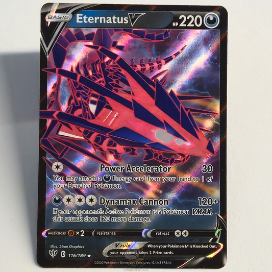 Eternatus V 116/189 Full Art Ultra Rare – Darkness Ablaze – Near Mint – English