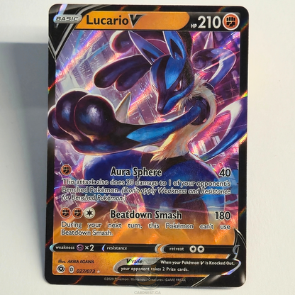 Lucario V 027/073 Full Art Promo – Deck Exclusives – Near Mint – English