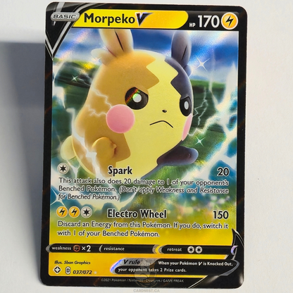 Morpeko V 037/072 Full Art Ultra Rare – Shining Fates – Near Mint – English