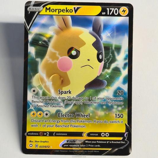 Morpeko V 037/072 Full Art Ultra Rare – Shining Fates – Near Mint – English