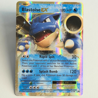 Blastoise EX 21/108 Holo Ultra Rare – Evolutions – Near Mint – English