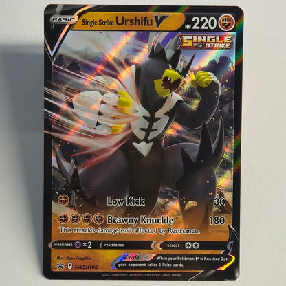 Single Strike Urshifu V SWSH106 Full Art Black Star Promo – Sword & Shield – Near Mint – English