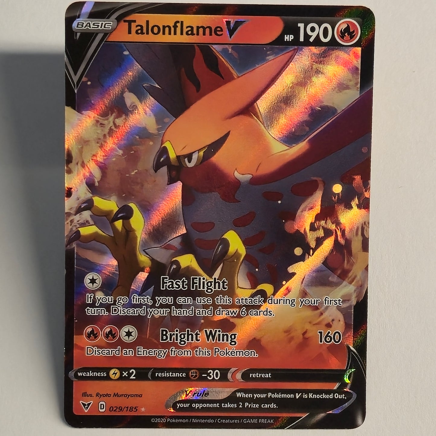 Talonflame V 029/185 Full Art Ultra Rare – Vivid Voltage – Near Mint – English