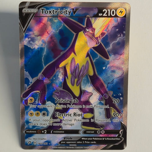 Toxtricity V 182/192 Full Art Ultra Rare – Rebel Clash – Near Mint – English