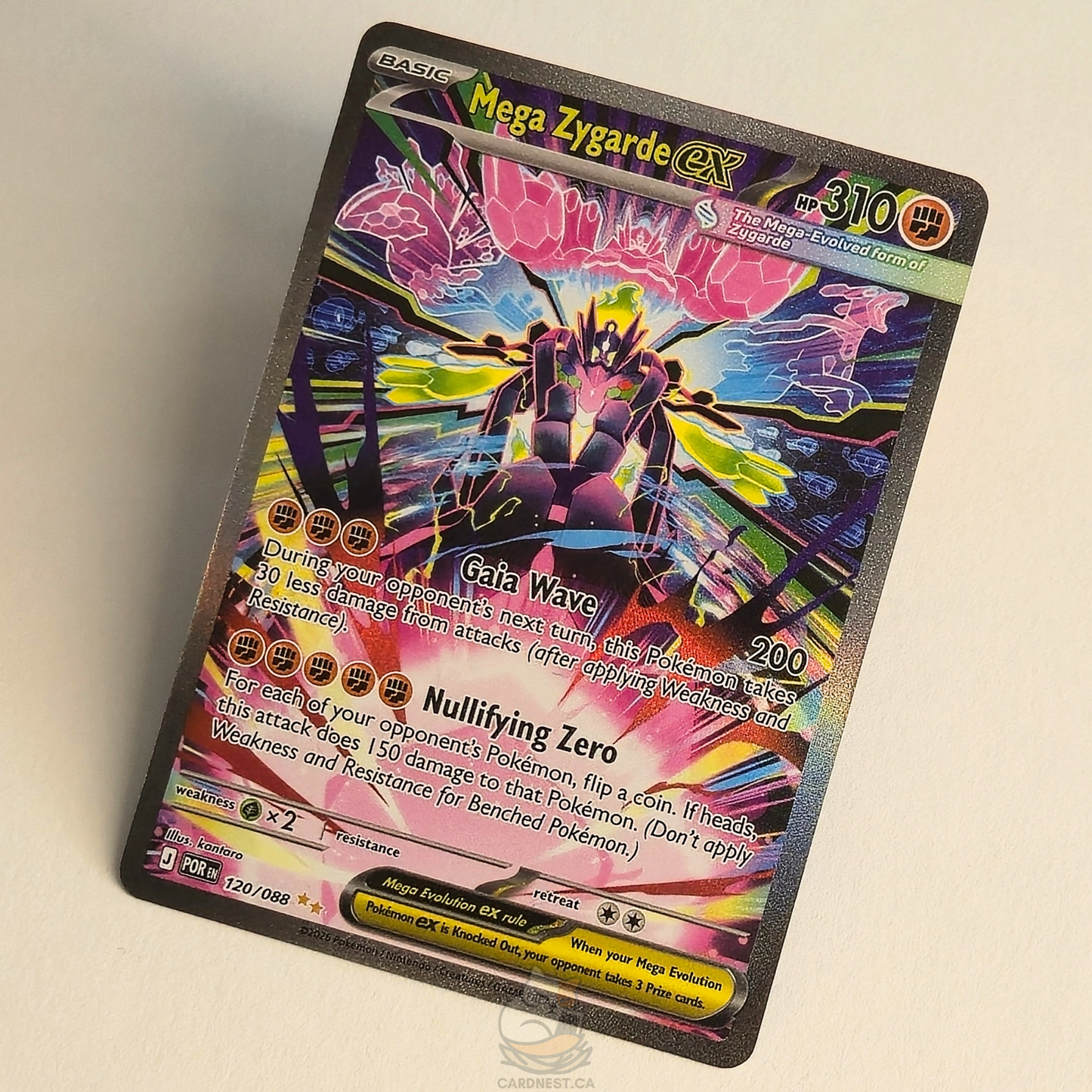 Mega Zygarde Ex 120/088 Full Art Special Illustration Rare – Perfect Order – Near Mint – English
