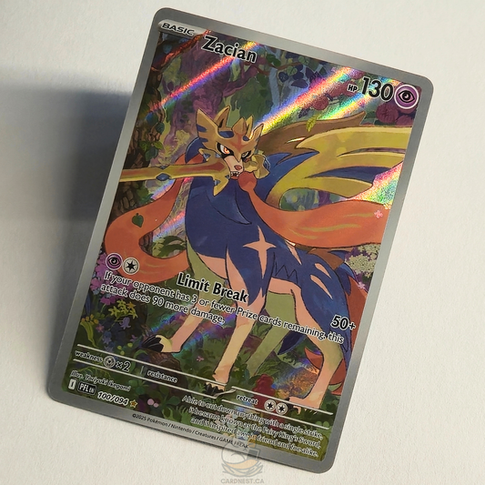 Zacian 100/094 Full Art Illustration Rare – Phantasmal Flames – Near Mint – English