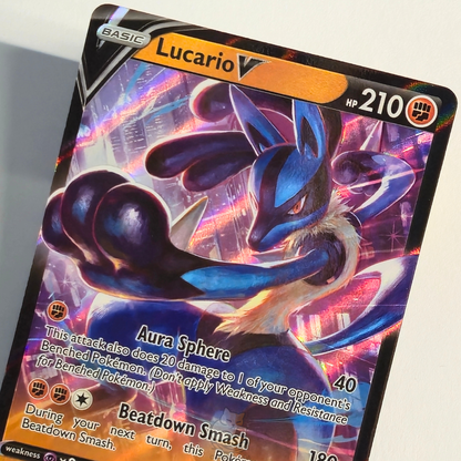 Lucario V 027/073 Full Art Promo – Deck Exclusives – Near Mint – English