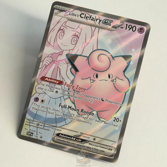 Lillie's Clefairy ex 195 Full Art Black Star Promo – Scarlet & Violet – Near Mint – English