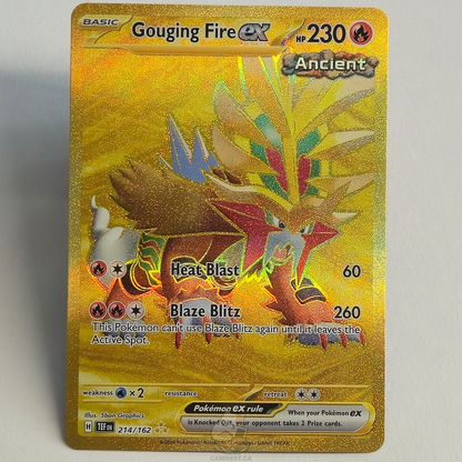 Gouging Fire Ex 214/162 Full Art Hyper Rare – Temporal Forces – Near Mint – English