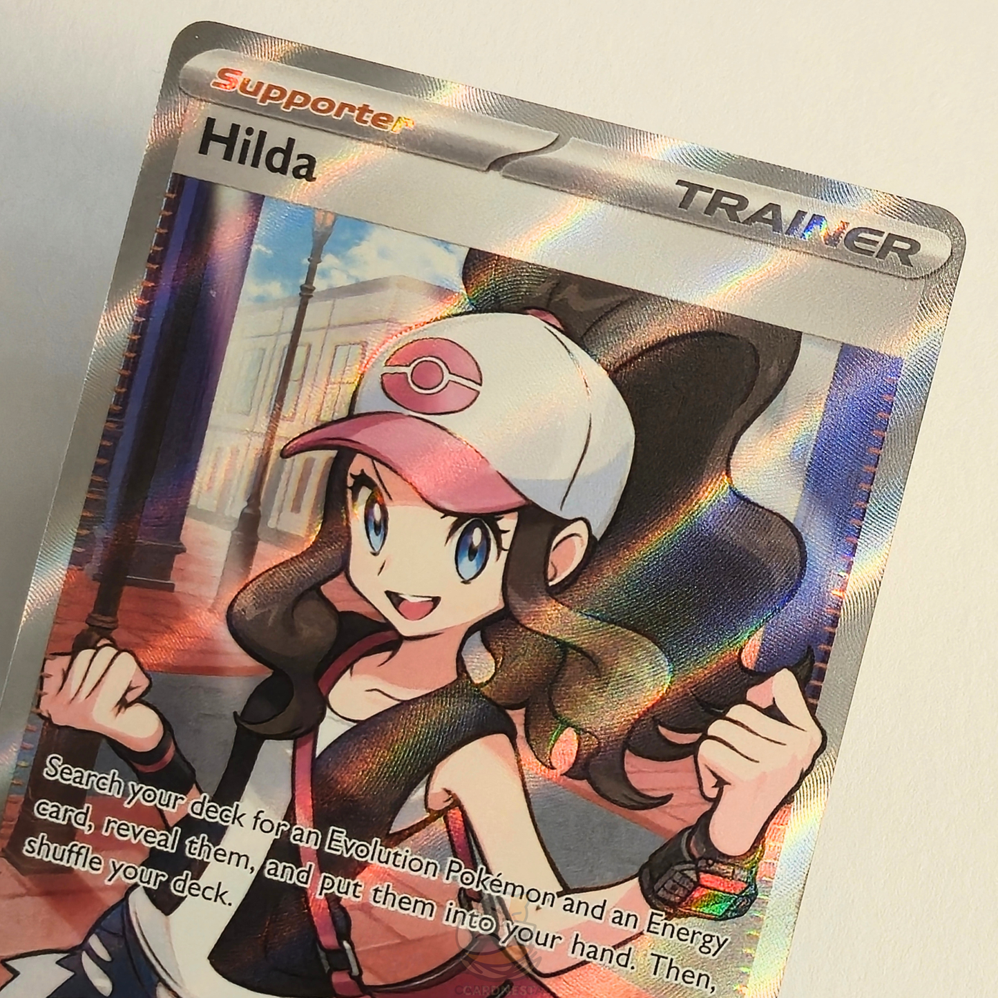 Hilda 164/086 Full Art Trainer Ultra Rare – White Flare – Near Mint – English