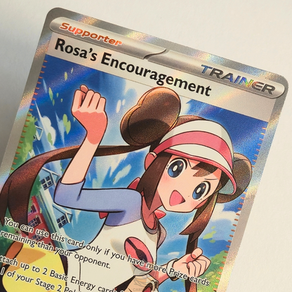 Rosa's Encouragement 114/088 Full Art Trainer Ultra Rare – Perfect Order – Near Mint – English