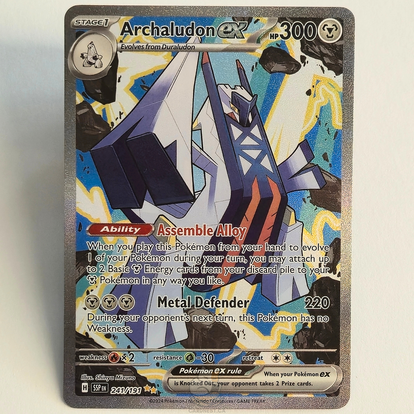 Archaludon ex 241/191 Full Art Special Illustration Rare – Surging Sparks – Near Mint – English