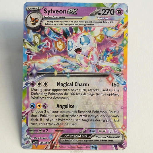 Sylveon ex 086/191 Holo Double Rare – Surging Sparks – Near Mint – English