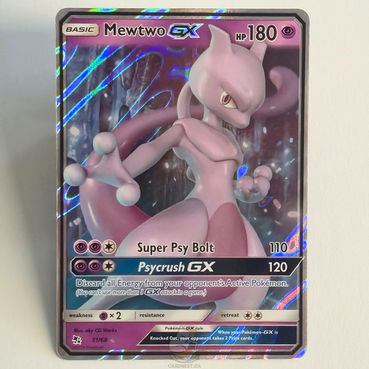 Mewtwo GX 31/68 Full Art Ultra Rare – Hidden Fates: Shiny Vault – Near Mint – English