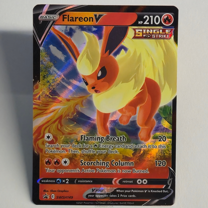 Flareon V SWSH149 Full Art Black Star Promo – Sword & Shield – Near Mint – English