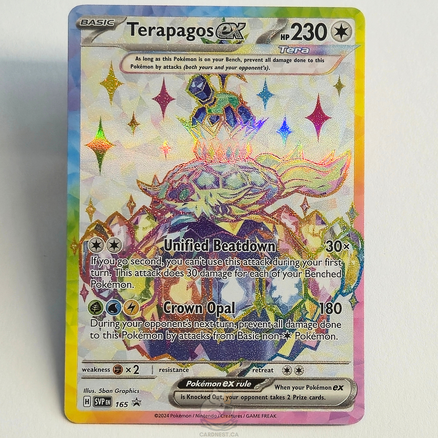 Terapagos ex 165 Full Art Promo – Scarlet & Violet – Near Mint – English