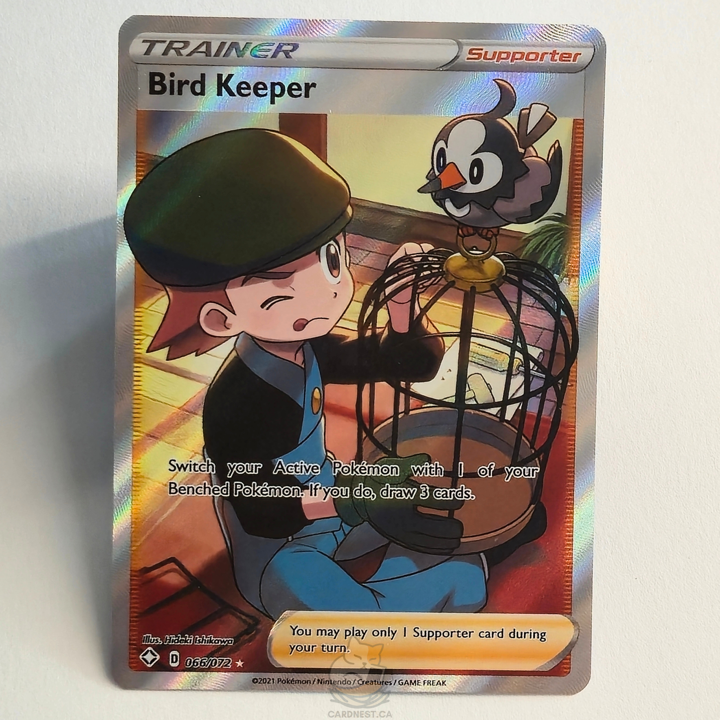 Bird Keeper 066/072 Full Art Trainer Ultra Rare – Shining Fates – Near Mint – English