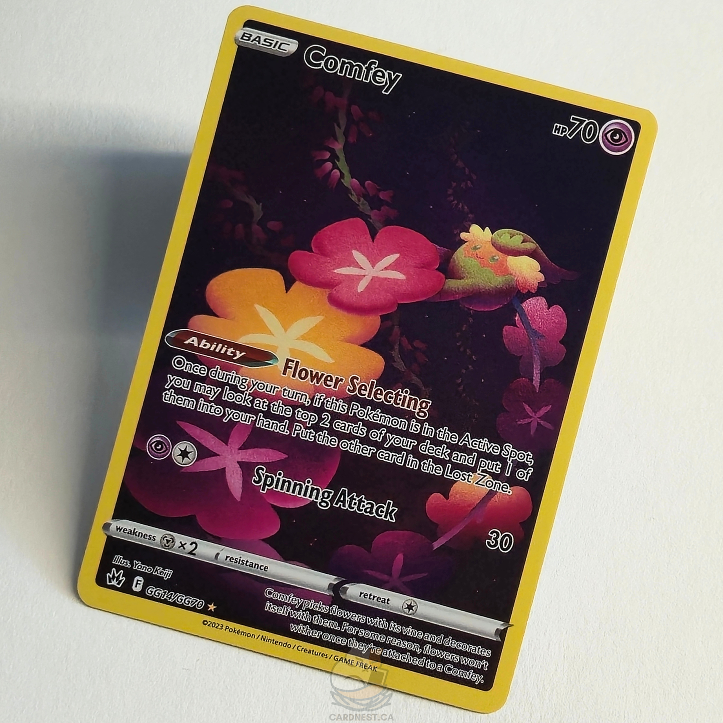 Comfey GG14/GG70 Full Art Illustration Rare – Crown Zenith Galarian Gallery – Near Mint – English