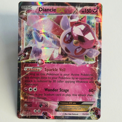 Diancie EX 72/124 Holo Ultra Rare – Fates Collide – Near Mint – English