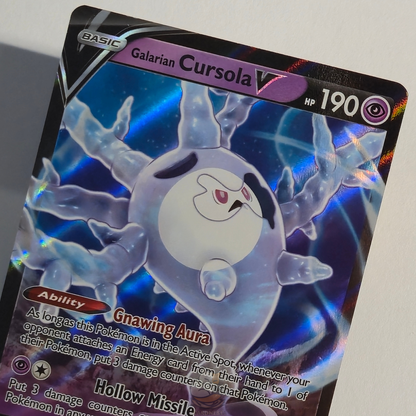 Galarian Cursola V 021/073 Full Art Ultra Rare – Champion's Path – Near Mint – English